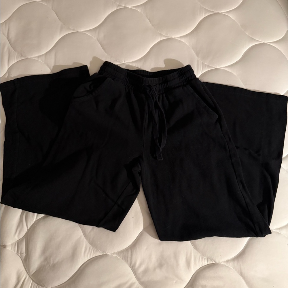 Colsie Black Lounge Pants Women’s Size Small Wide Leg Cozy